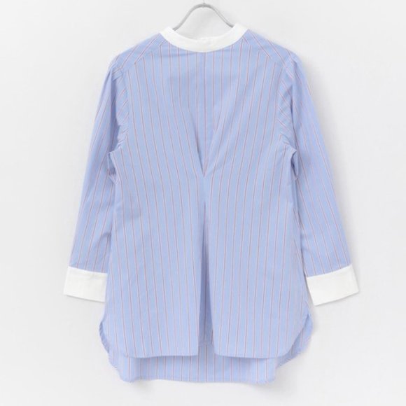 Tuck design Long sleeve blouse Tee - Picture 10 of 10